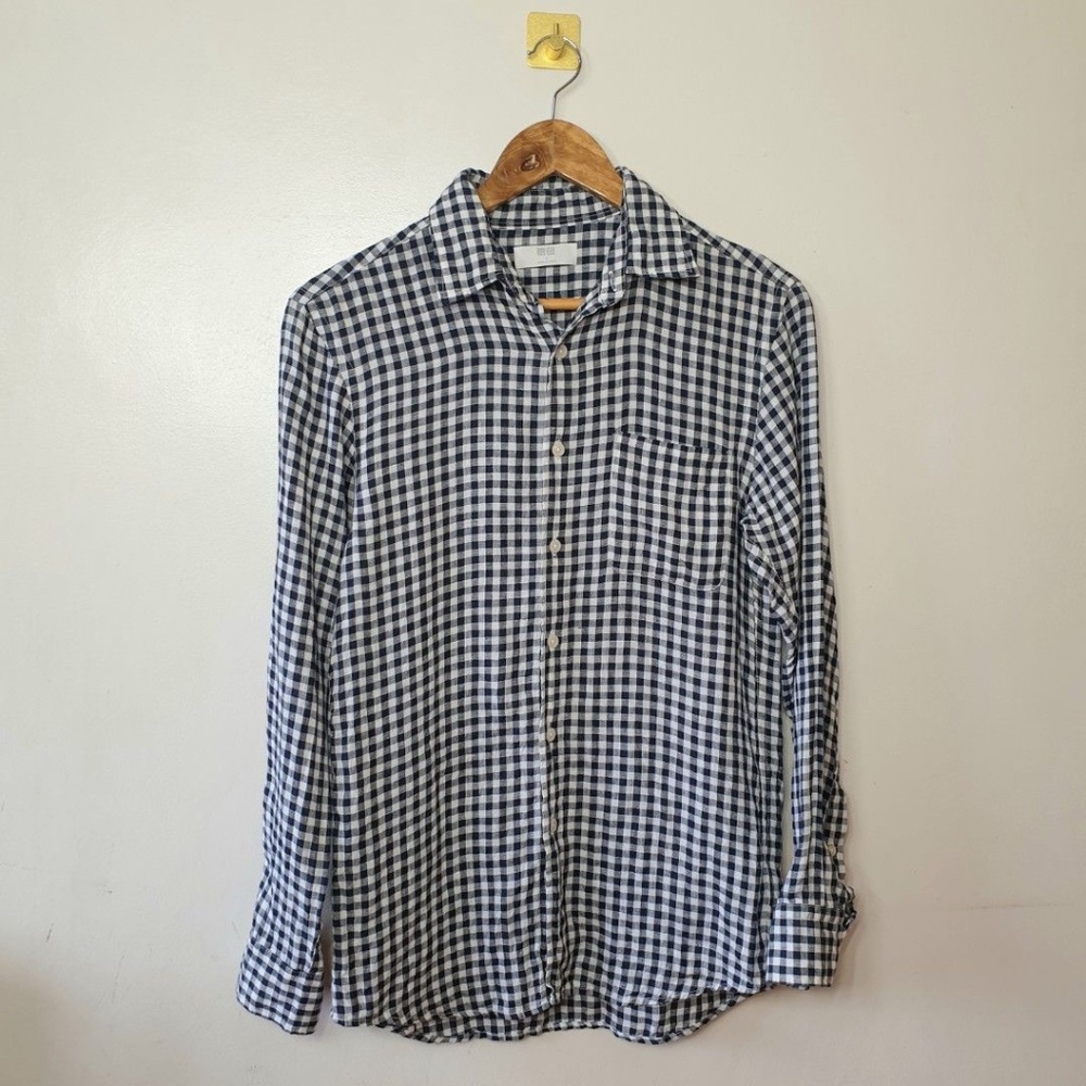 UNIQLO premium linen long sleeve shirt